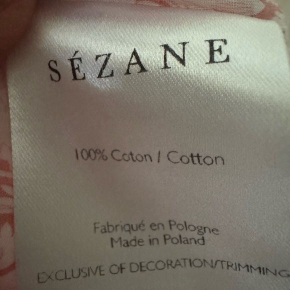 Sezane Rozy floral ruffle button front blouse size 36 Smalll - Picture 8 of 8